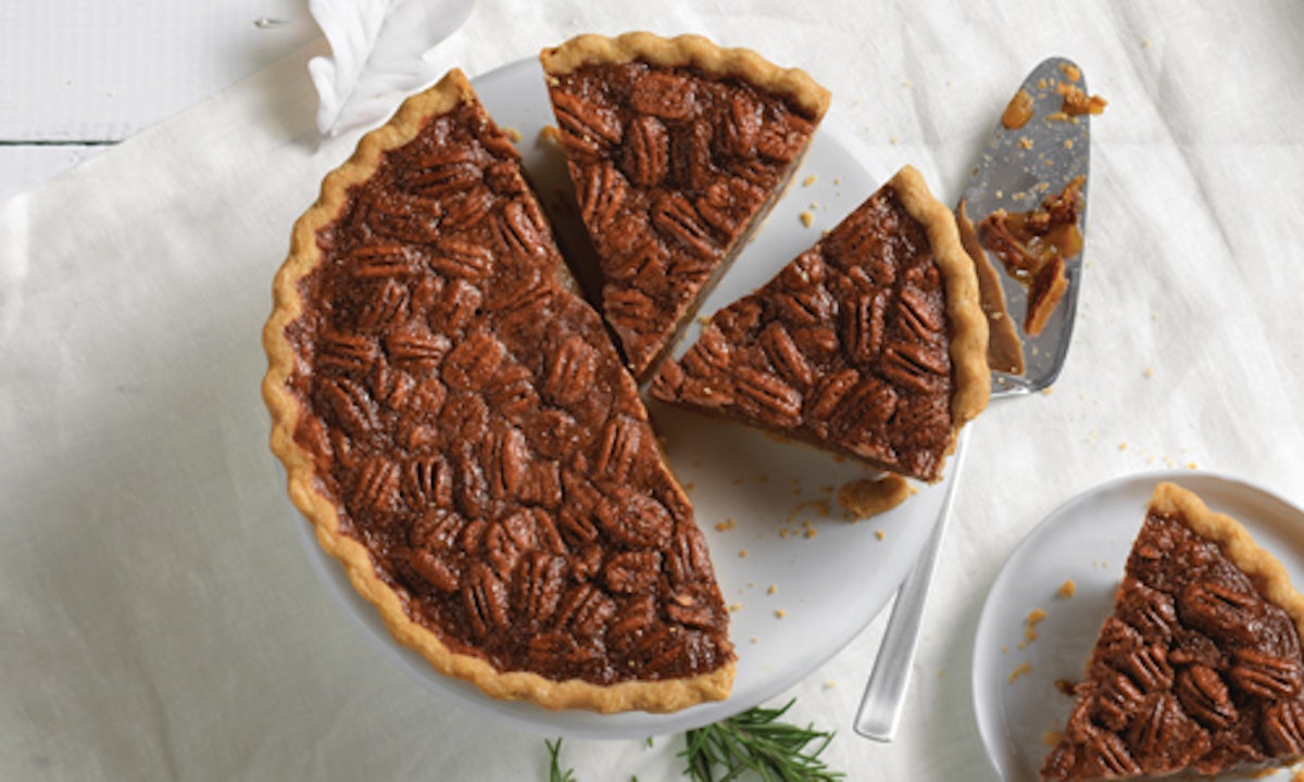 Order Whole Southern Pecan Pie food online from Famous Dave's - Cedar Bluff store, Knoxville on bringmethat.com