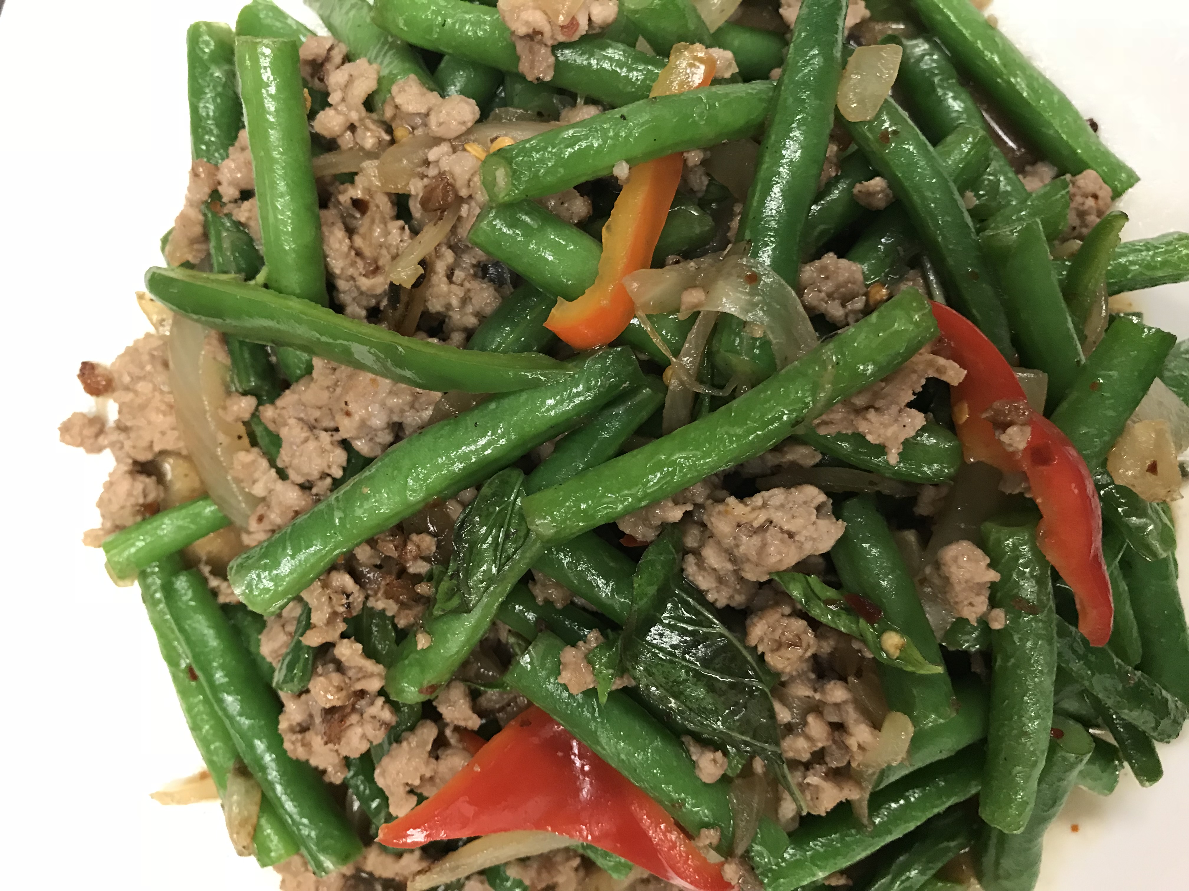 Order Spicy Basil Green Bean food online from The Lunch Box store, Ventura on bringmethat.com