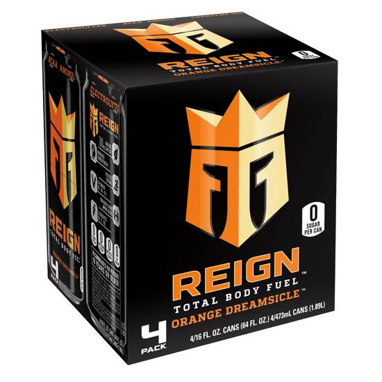 Order Reign Orange Dreamsicle Performance Energy Drink, 16 OZ Cans, 4 PK food online from Cvs store, FALLON on bringmethat.com