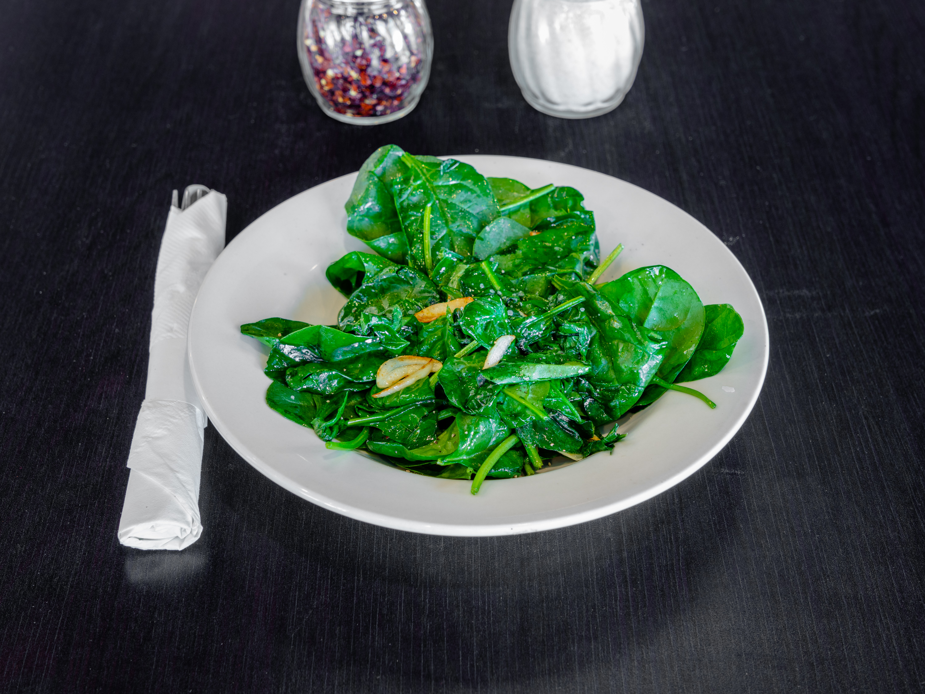 Order Sauteed Spinach food online from Dough Bro's Italian Kitchen store, Dallas on bringmethat.com