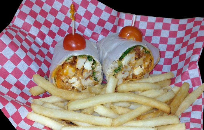 Order Fiery Buffalo Chicken Wrap food online from Cuzino Pizza & Pasta store, North East on bringmethat.com