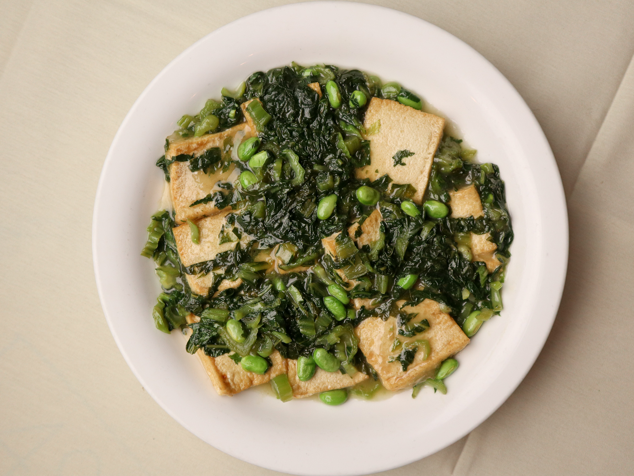Order Pan Fried Tofu w/ Snow Cabbage food online from Evergreen on 38th Street store, New York on bringmethat.com