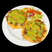 Order Volcanes la Santa  food online from Bigotes Street Tacos store, The Woodlands on bringmethat.com