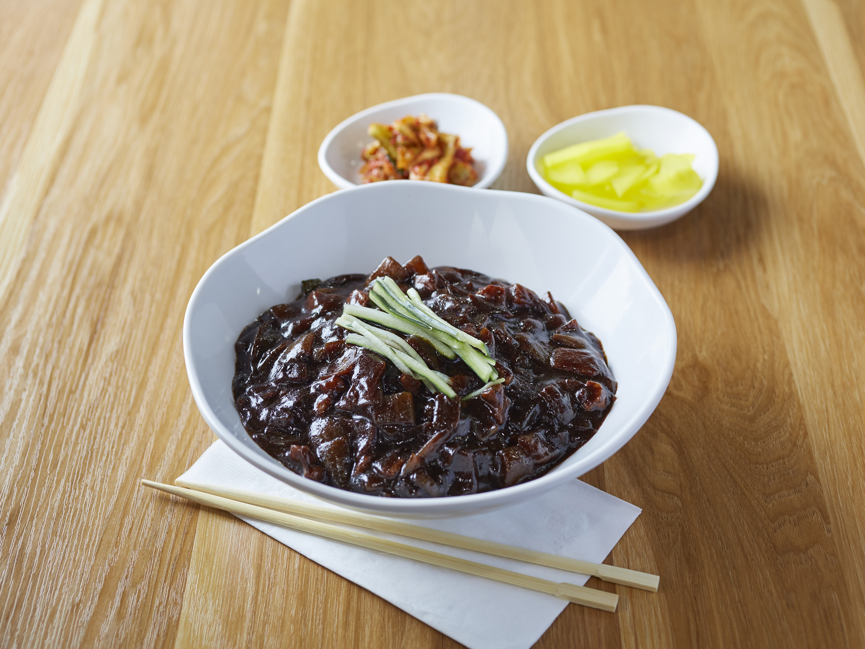 Order N5. JjaJangMyun Large Size 짜장면 곱배기 food online from Kyodong Noodle store, Gardena on bringmethat.com