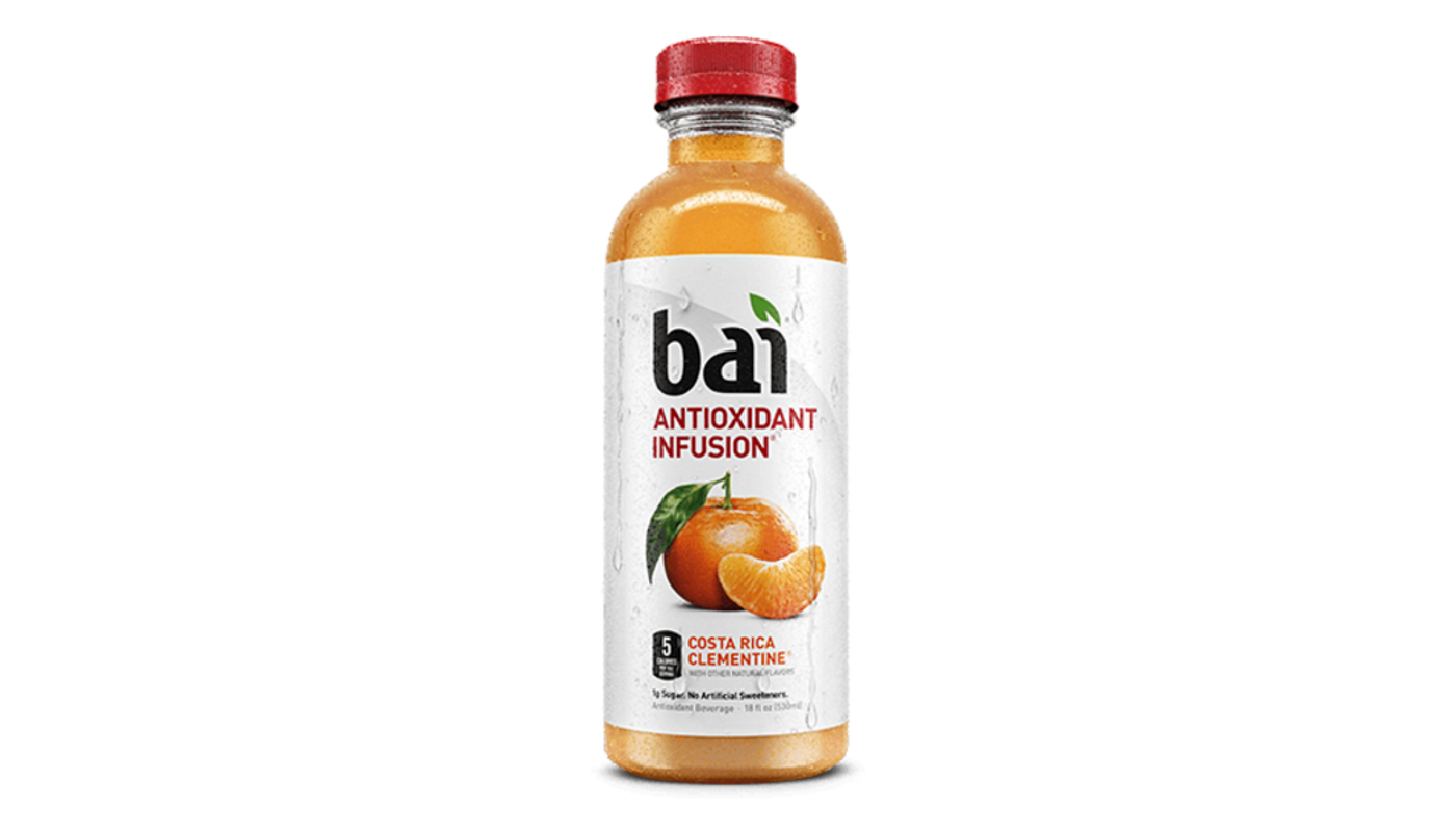 Order Bai 5 Costa Rica Clementine 18oz Bottle food online from Spikes Bottle Shop store, Chico on bringmethat.com