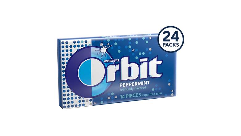 Order Orbit Peppermint Gum -  14 Pieces food online from Shell Rock Spring store, Bel Air on bringmethat.com