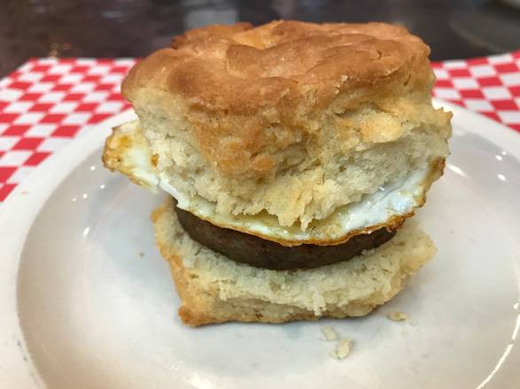 Order Sausage Egg Biscuit food online from Mama's Daughters' Diner store, Irving on bringmethat.com
