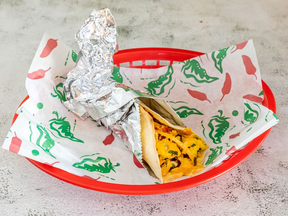 Order MT - The Migas Taco food online from The Taco Joint store, Dallas on bringmethat.com