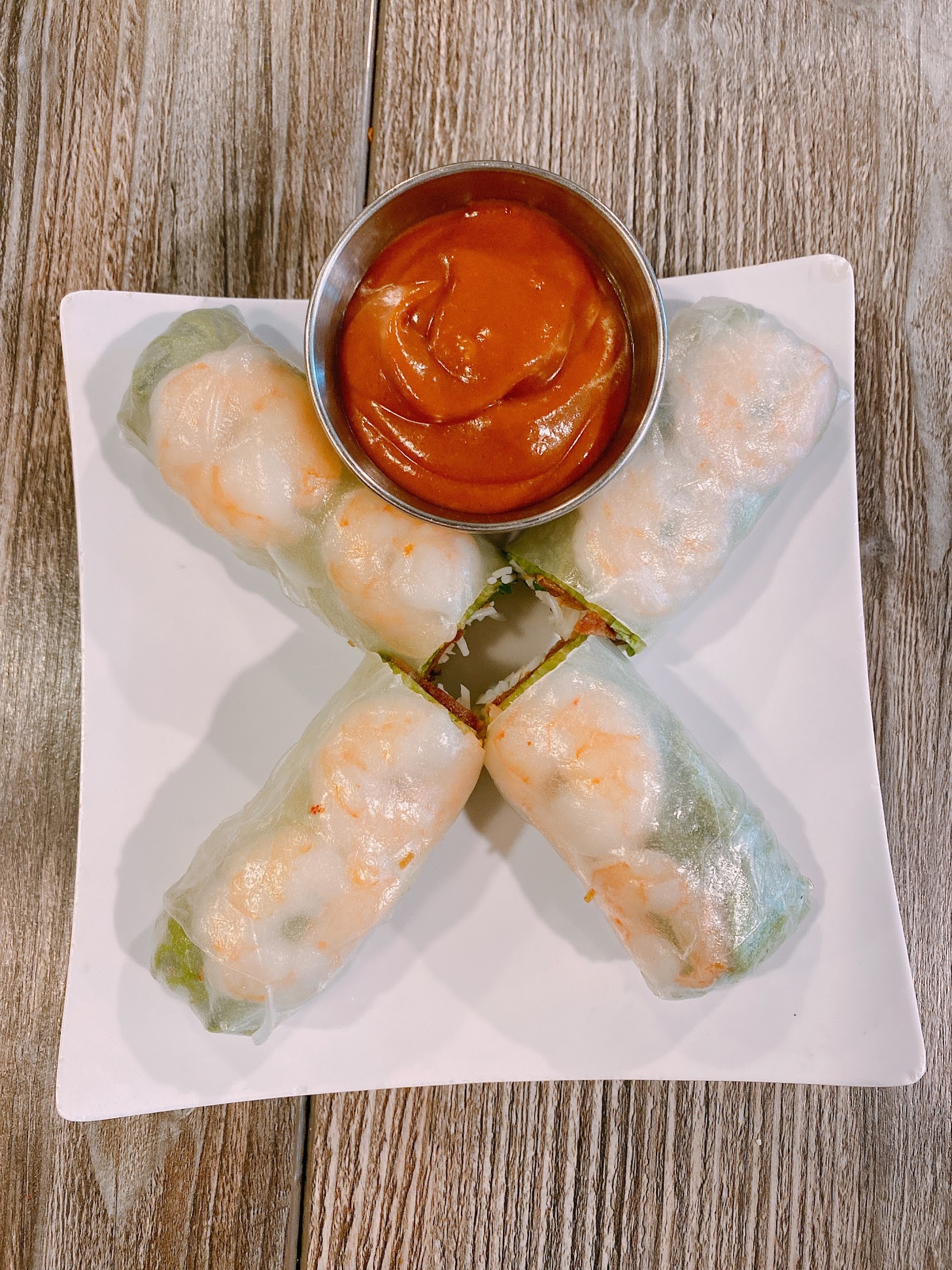 Order 2. Four Pieces Spring Roll food online from CreAsian Fusion store, Elk Grove on bringmethat.com
