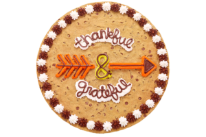 Order Thankful and Grateful Cookie Cake food online from American Deli on Broad St. store, Athens on bringmethat.com