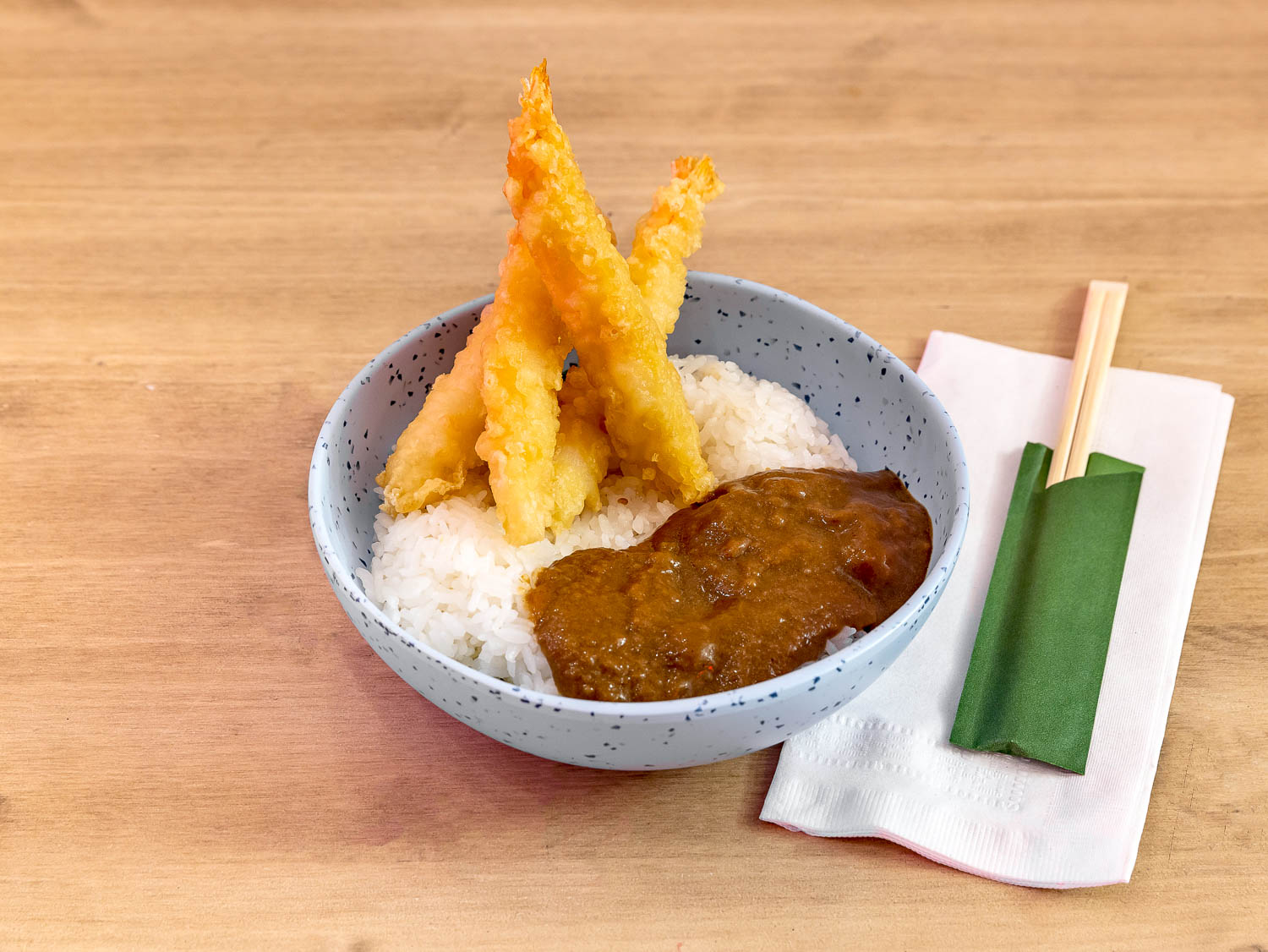Order Japanese Curry with Shrimp Tempura (4 Pieces) food online from Shinsen store, New York on bringmethat.com