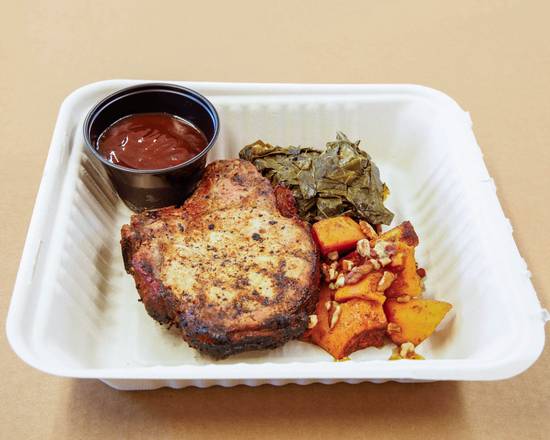 Order Grilled Bone-in Pork Chop Plate food online from Rudine’s Kitchen store, Tyrone on bringmethat.com