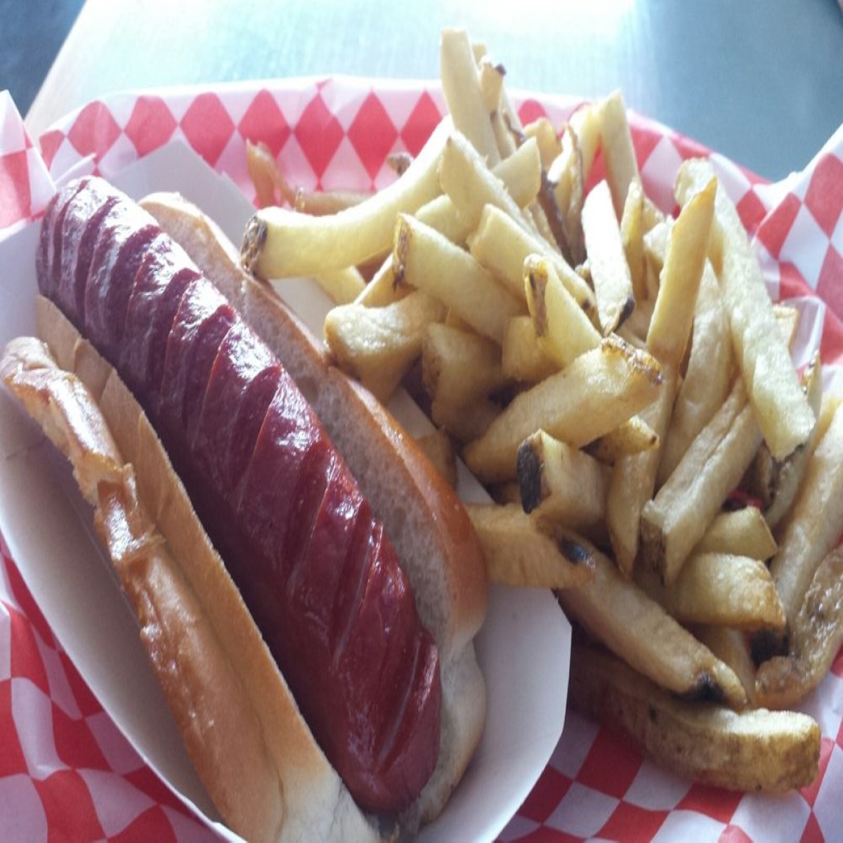 Order Kids Hot Dog & Fries food online from Pete's Seafood And Sandwich store, San Diego on bringmethat.com