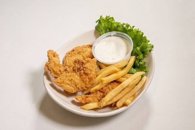Order Chicken Strips w/Fries food online from Red Devil Italian Restaurant store, Phoenix on bringmethat.com