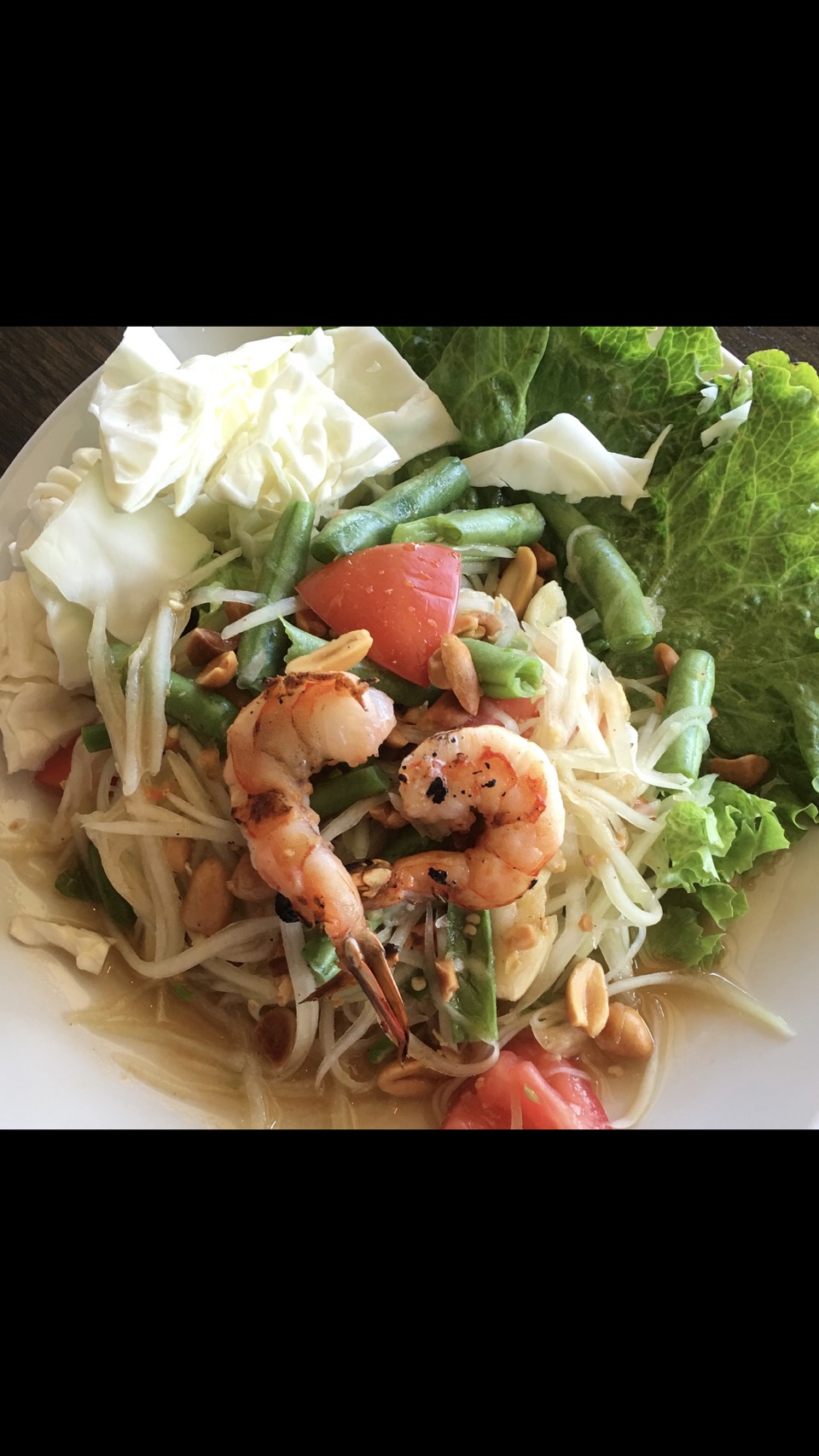 Order 16. Som Tum Salad food online from Swanya Thai Cuisine store, Culver City on bringmethat.com