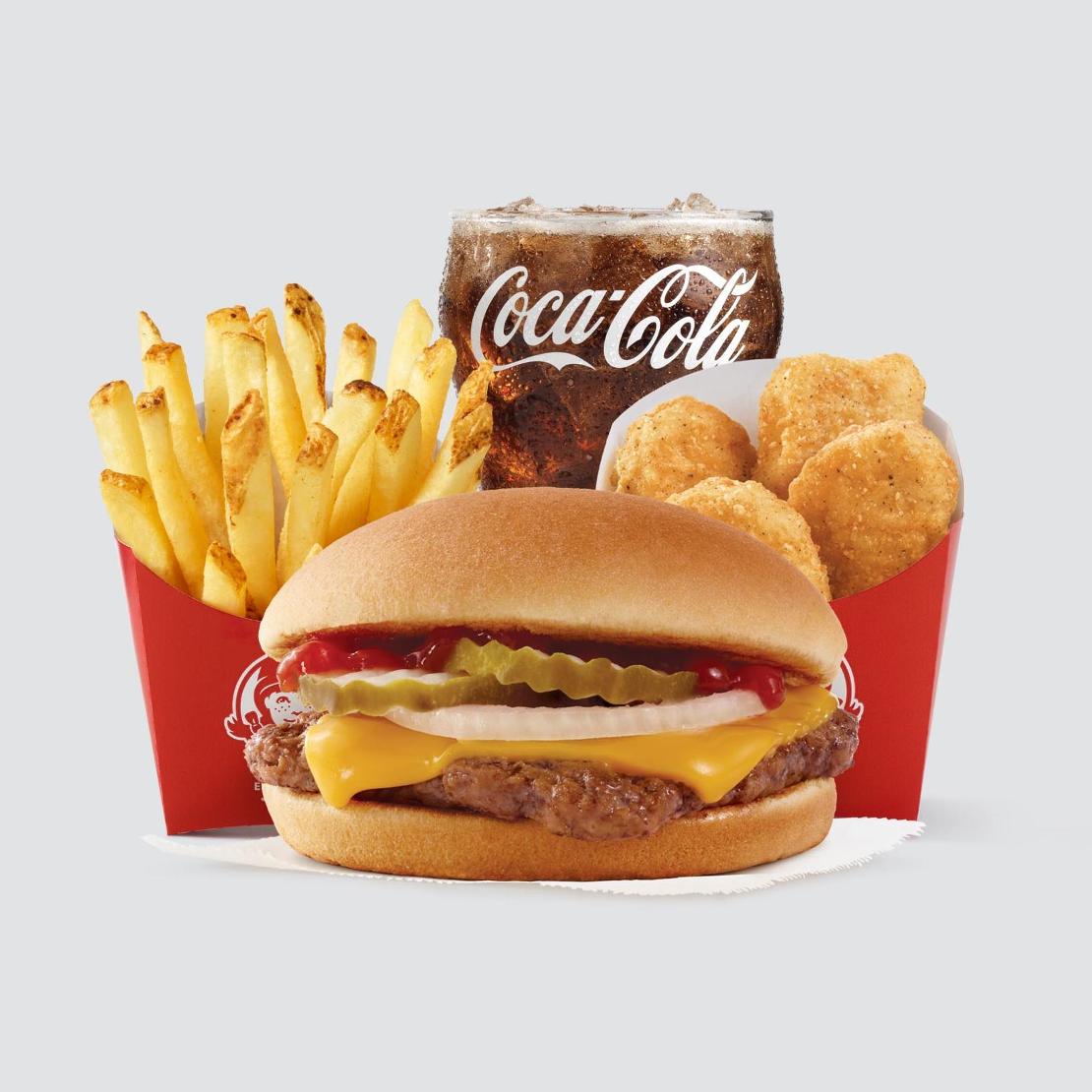 order online - Jr. Cheeseburger – 4 for $4 Meal  from Wendy's on bringmethat.com