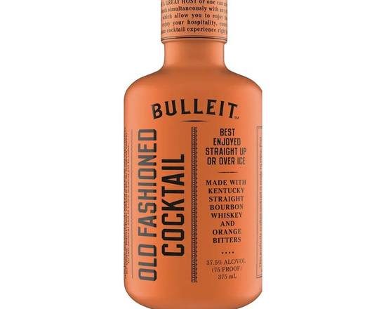 Order Bulleit Old Fashioned Cocktail, 375mL cocktail (37.5% ABV) food online from Tenderloin Liquor store, San Francisco on bringmethat.com