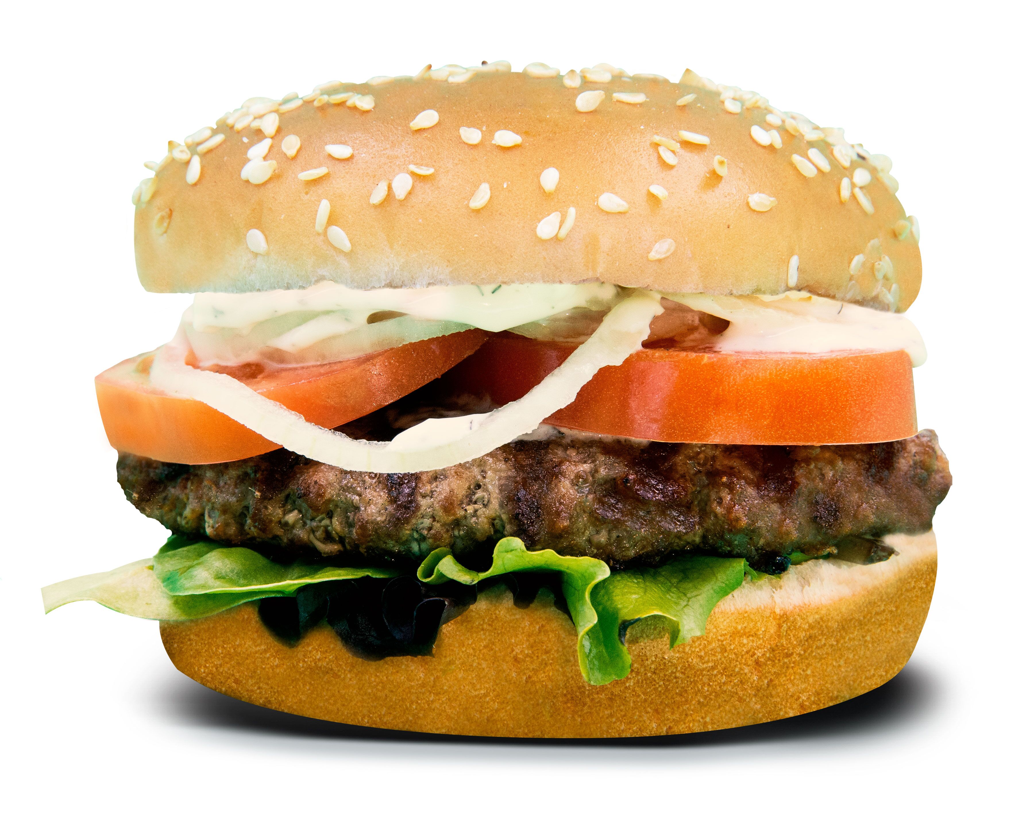 Order 1/3 Lb. Greek Lamb Big Burgerim food online from Burgerim store, Modesto on bringmethat.com