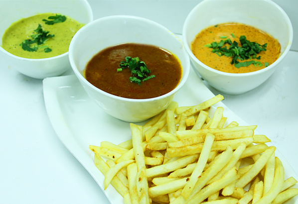 Order Curry & Fries food online from Saffron Indian Bistro store, Tucson on bringmethat.com