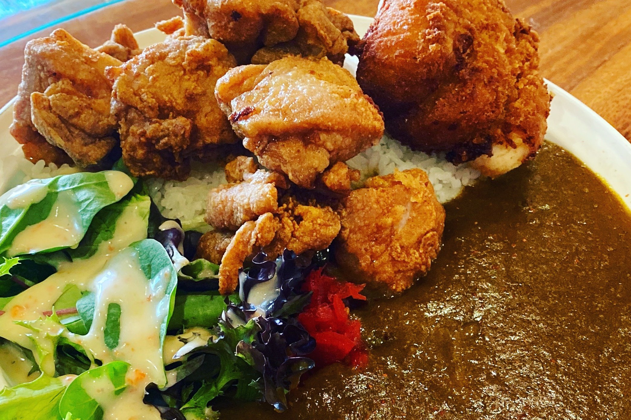 Order Chicken Karaage Curry food online from Angry Ramen store, San Leandro on bringmethat.com