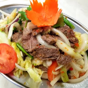 Order Beef Salad (Yum Nua) food online from Nine Elephants store, Corning on bringmethat.com