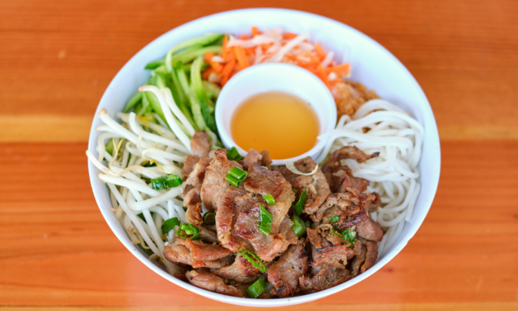 Order Bun Thit/Pork food online from Nong La Cafe store, Los Angeles on bringmethat.com