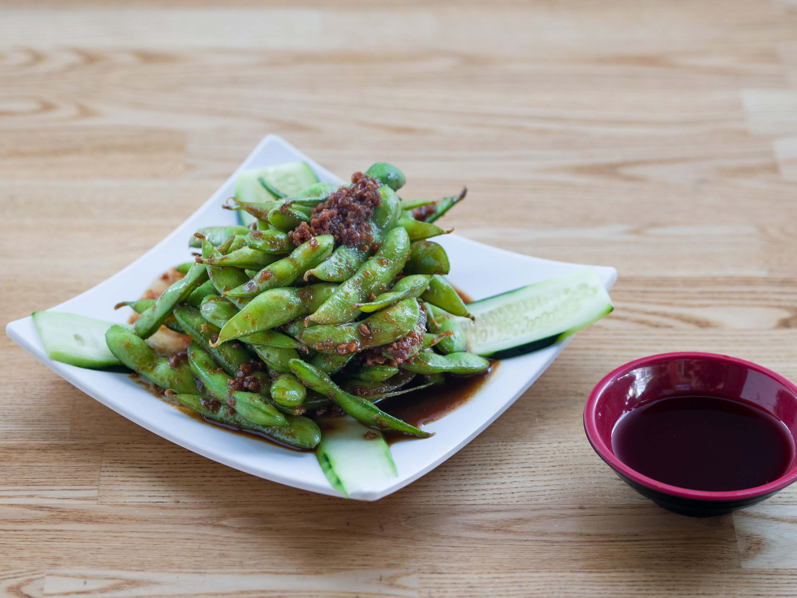 Order Garlic Edamame food online from Roll Call store, Los Angeles on bringmethat.com
