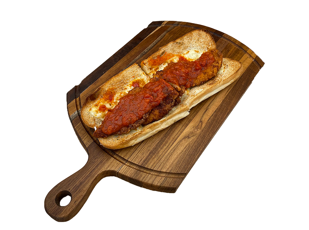 Order Chicken Parm Sub food online from Land of Pizza Inc store, South Boston on bringmethat.com