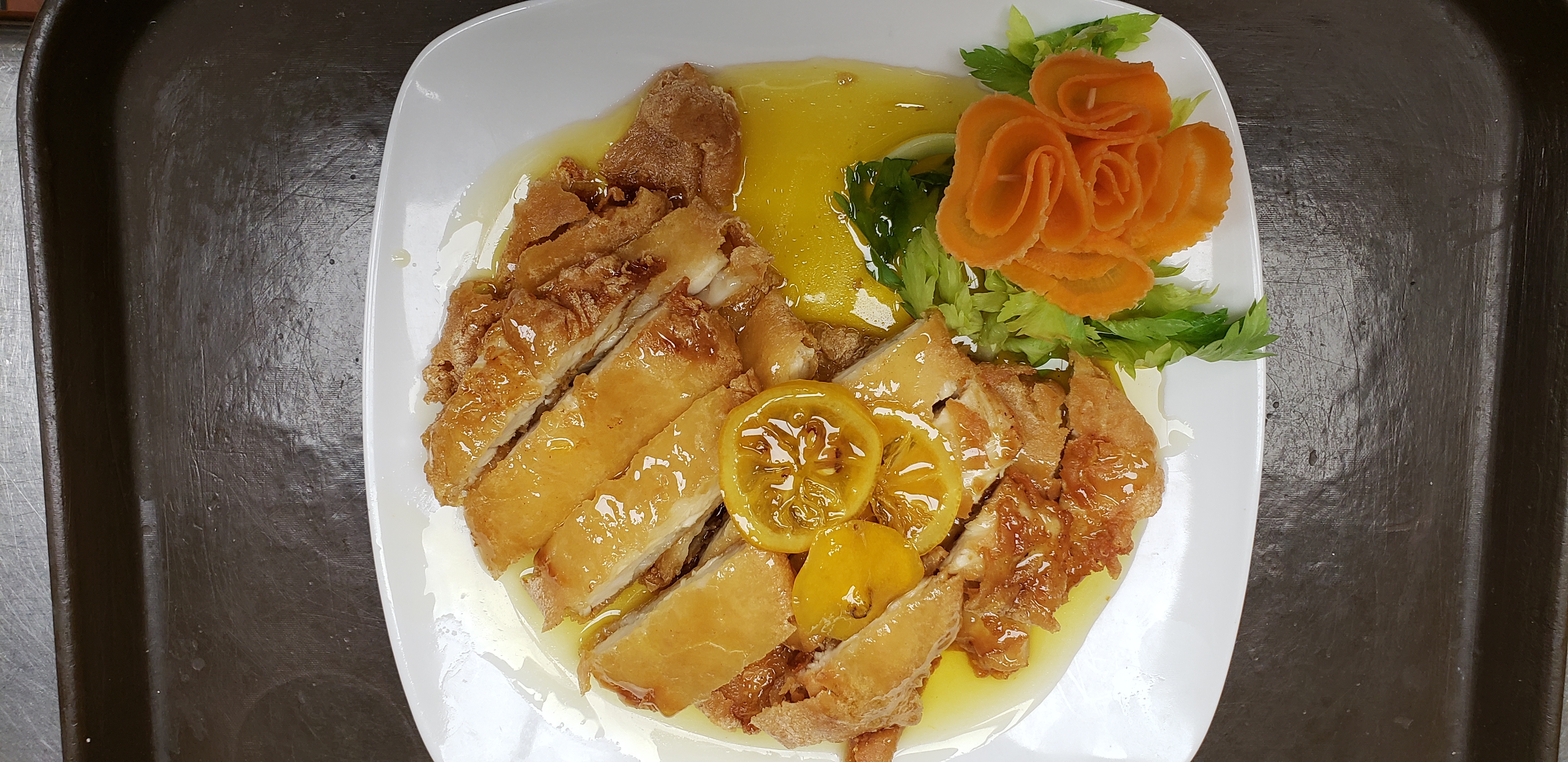 Order Lemon Chicken food online from Hunan Gourmet store, Frederick on bringmethat.com