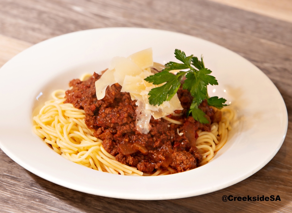 Order Spaghetti & Meat Sauce food online from Creekside Pizza & Taproom store, San Anselmo on bringmethat.com