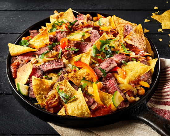 Order Steak Nachos Special food online from Mexican Omelette Bar store, Woodland on bringmethat.com