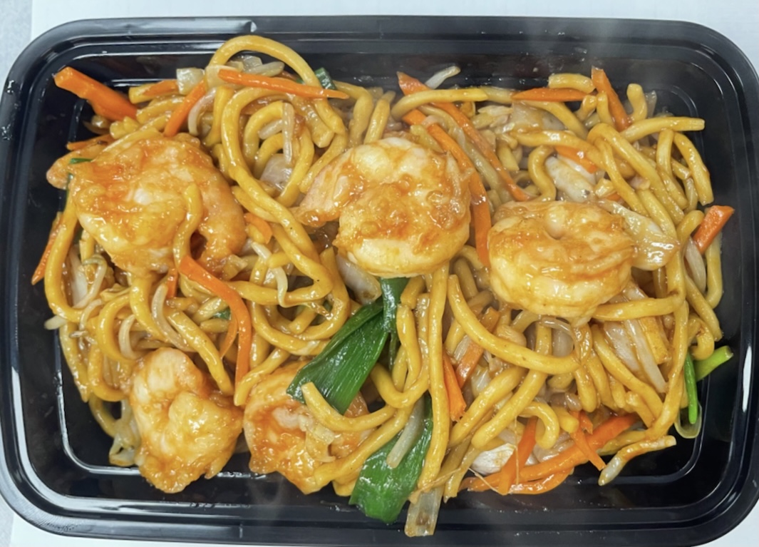 Order M2. Shrimp Lo Mein food online from Dragon Palace store, Norcross on bringmethat.com