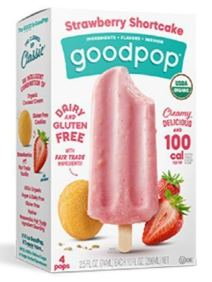 Order GoodPop Strawberry Shortcake Popsicle (2.5 oz x 4-pack) food online from Stock-Up Mart store, Houston on bringmethat.com