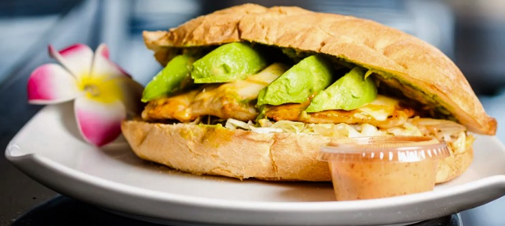 Order Chipotle Chicken Sandwich food online from Dejavu Cafe store, Isla Vista on bringmethat.com