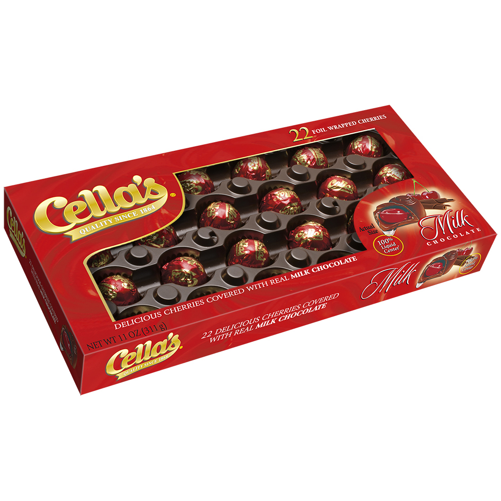 Order Cella's Milk Chocolate Covered Cherries - 22 ct food online from Bartell store, Edmonds on bringmethat.com