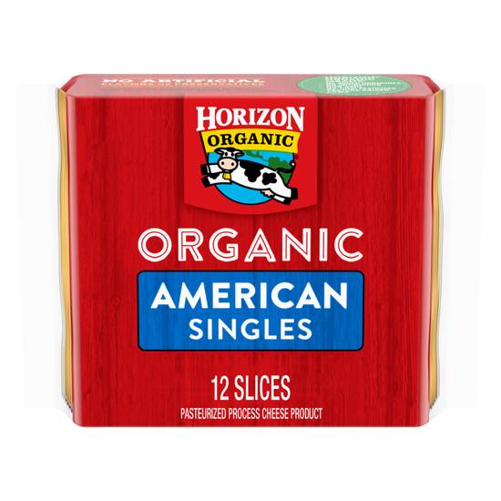 Order Horizon Organic American Cheese Singles 12 Slices 8oz food online from Everyday Needs by Gopuff store, San Rafael on bringmethat.com