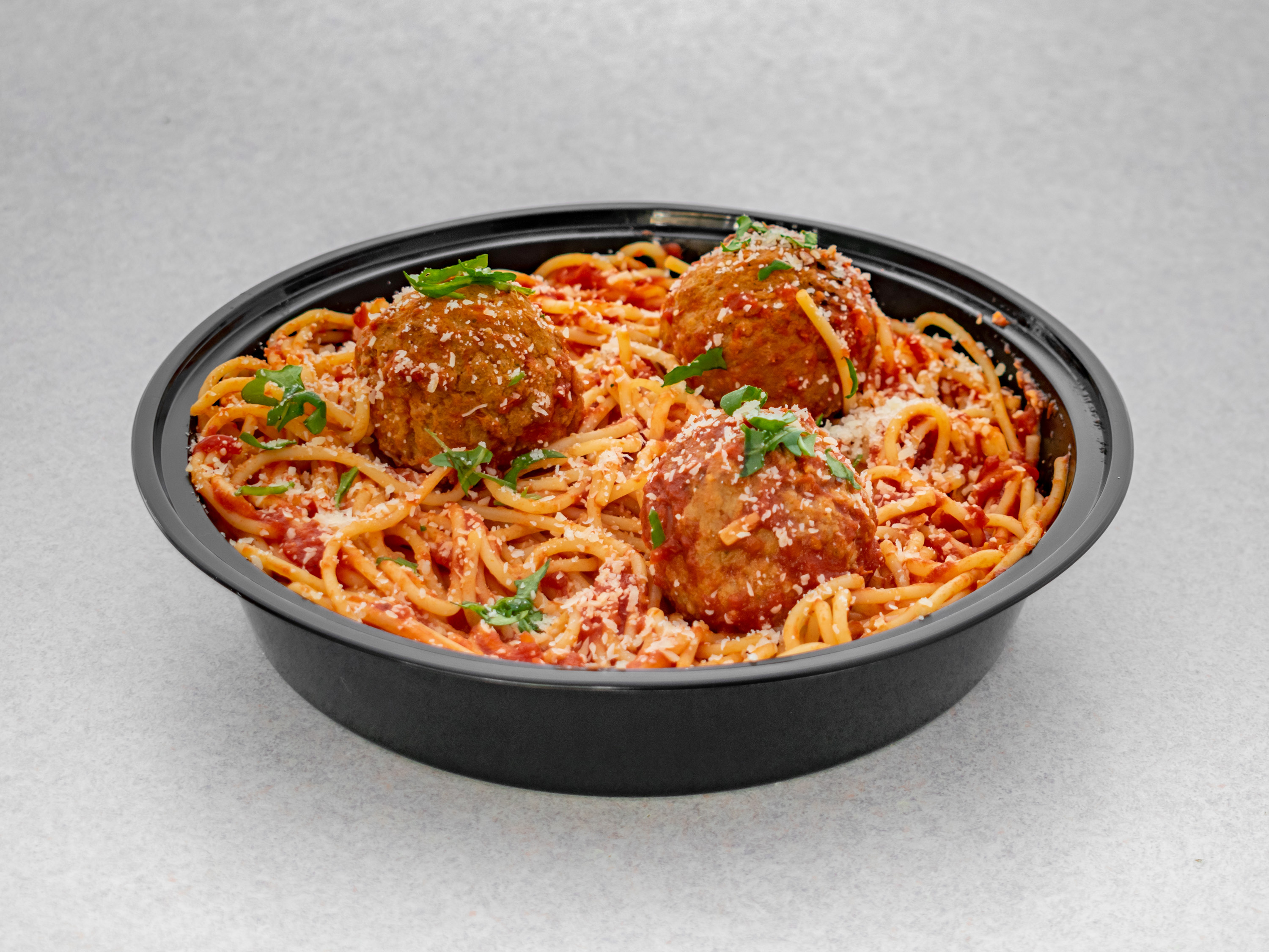 Order Pasta with Meatball food online from Pizza & Sandwich Express store, Little Falls on bringmethat.com