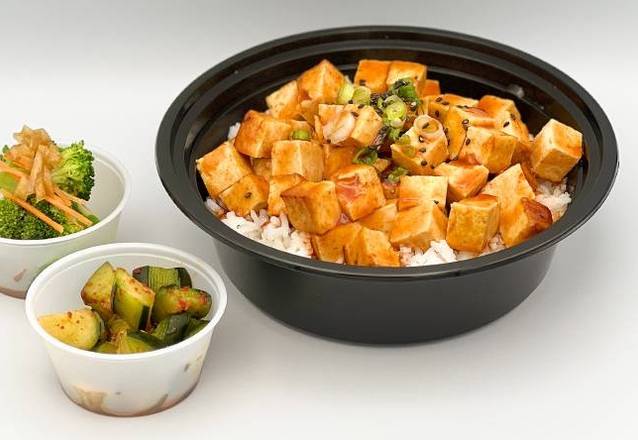 Order Spicy Fried Tofu Rice Bowl food online from Sodo Poke And More store, Seattle on bringmethat.com