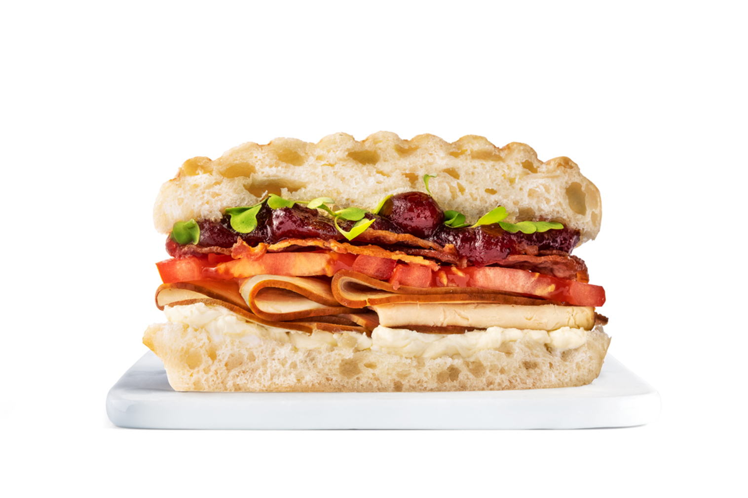 Order Turkey Cranberry Brie Sandwich food online from Cafe Zupas store, Menomonee Falls on bringmethat.com