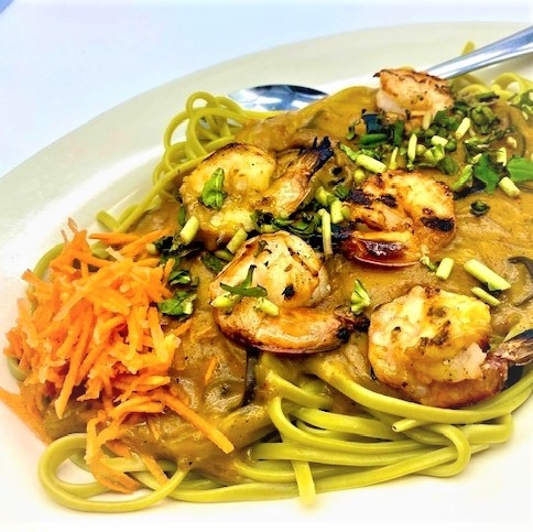 Order COCONUT CURRY SHRIMP LINGUINI food online from Kim Son Cafe - Memorial store, Houston on bringmethat.com