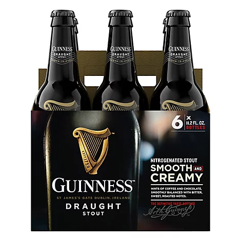 Order Guinness, 6 Pack Bottle food online from Mirage Wine & Liquor store, Palm Springs on bringmethat.com
