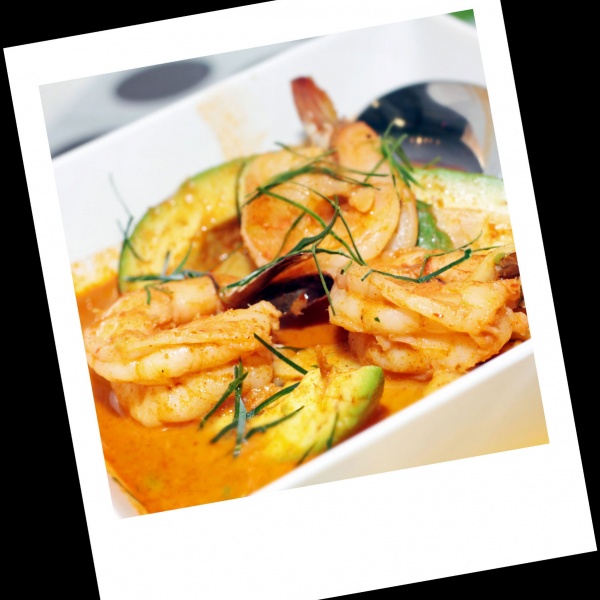 Order Spicy Avocado with Jumbo Prawns Curry food online from Thailand Restaurant store, Beaverton on bringmethat.com
