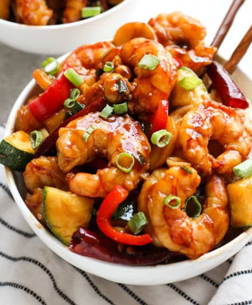 Order 51. Kung Pao Shrimp food online from Great Wall Chinese Restaurant store, Doylestown on bringmethat.com