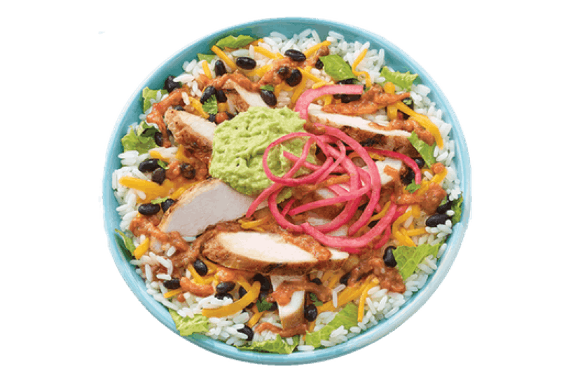 Order Baja Chicken Bowl - Bowl food online from Tropical Smoothie Cafe Md 075 store, Baltimore on bringmethat.com