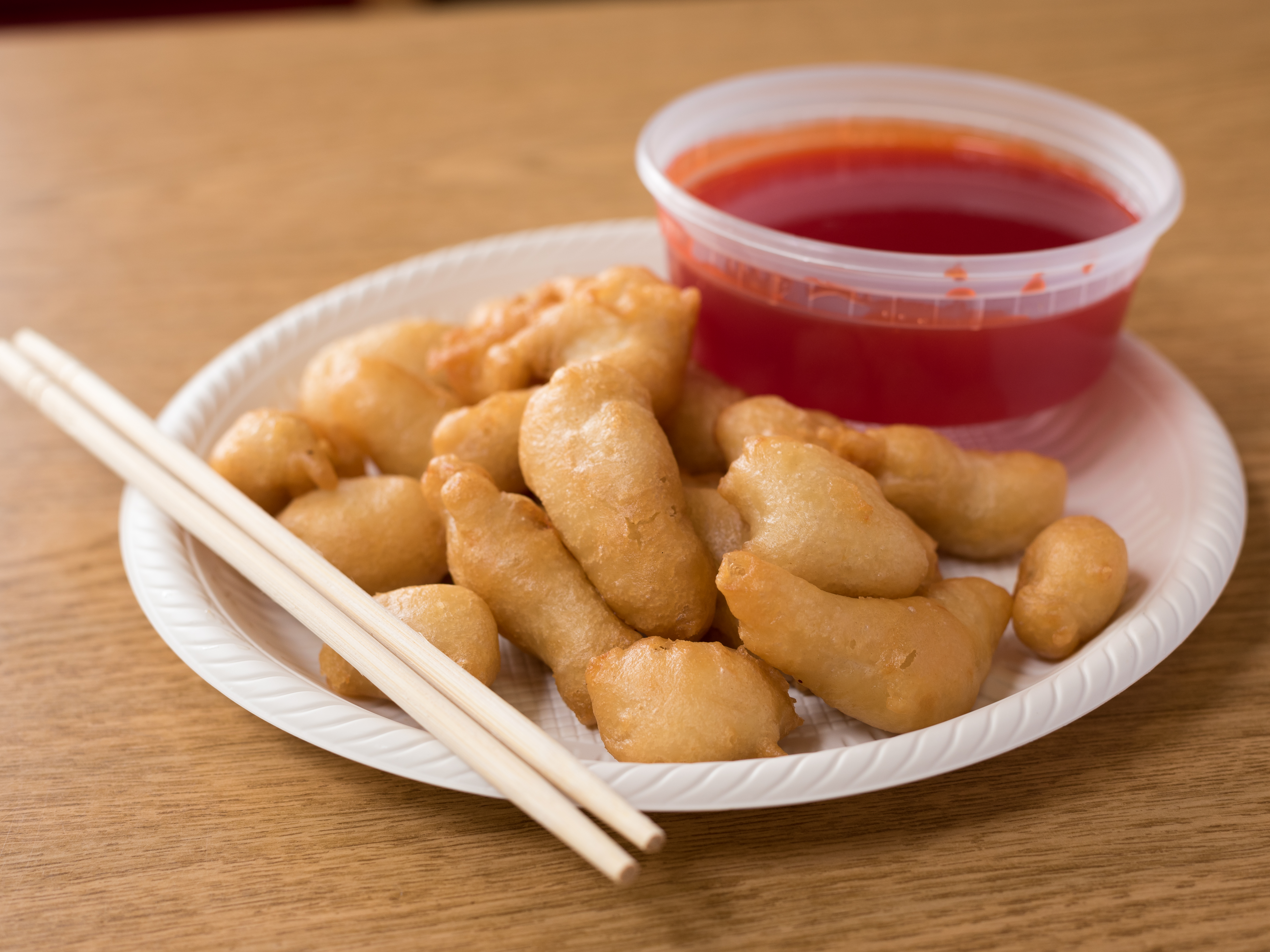 Order 111. Sweet and Sour Chicken food online from Mayflower Chinese Restaurant store, Bethesda on bringmethat.com