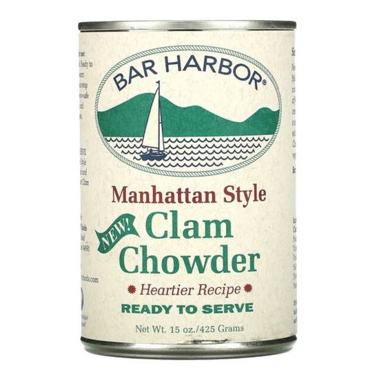 Order Bar Harbor Manhattan Clam Chowder 15oz food online from Everyday Needs by Gopuff store, Waltham on bringmethat.com