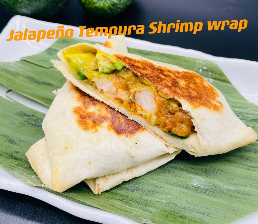 Order M6 Jalapeno Tempura Shrimp Wrap food online from Sushi Too store, Pittsburgh on bringmethat.com
