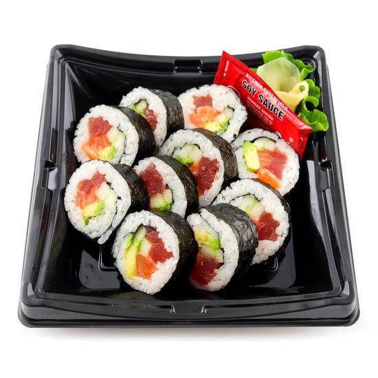 Order Dueling Duet Roll  food online from Genji Sushi store, Campbell on bringmethat.com