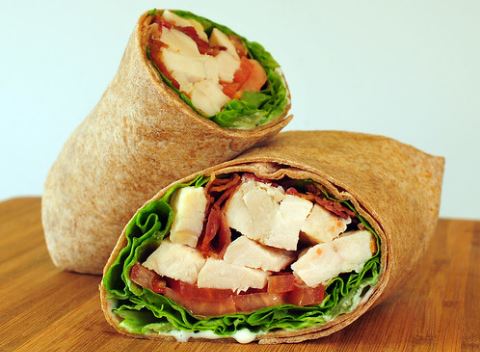 Order Chicken Club Wrap food online from Bagel Jay store, Snyder on bringmethat.com