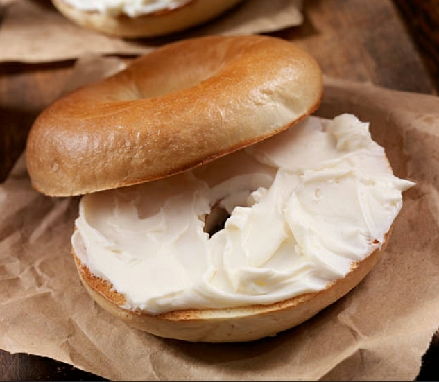 Order Plain Cream Cheese on a Bagel food online from Bagels & Deli Express store, White Plains on bringmethat.com